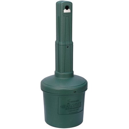 GLOBAL INDUSTRIAL Green Outdoor Ashtray, 5 Gallon 245133GN